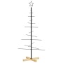 Weihnachtsbaum aus schwarzem Metall mit Holzsockel, 120 cm von , Weihnachtsbäume - Ref: Foro24-359603, Preis: 60,33 €, Rabatt: %