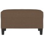 Brauner Stoff-Fußhocker 70x55x41 cm von , Osmanen - Ref: Foro24-349306, Preis: 68,86 €, Rabatt: %