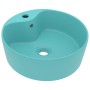 Lavabo lujo con rebosadero cerámica verde claro mate 36x13 cm de , Lavabos - Ref: Foro24-147035, Precio: 60,46 €, Descuento: %