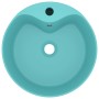 Luxury washbasin with matte light green ceramic overflow 36x13 cm by , Sinks - Ref: Foro24-147035, Price: 60,46 €, Discount: %