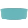 Luxury washbasin with matte light green ceramic overflow 36x13 cm by , Sinks - Ref: Foro24-147035, Price: 60,46 €, Discount: %