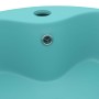 Luxury washbasin with matte light green ceramic overflow 36x13 cm by , Sinks - Ref: Foro24-147035, Price: 60,46 €, Discount: %