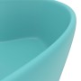 Luxury washbasin with matte light green ceramic overflow 36x13 cm by , Sinks - Ref: Foro24-147035, Price: 60,46 €, Discount: %