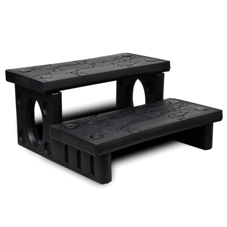 Black hot tub steps by vidaXL, Pool and spa accessories - Ref: Foro24-90717, Price: 106,78 €, Discount: %