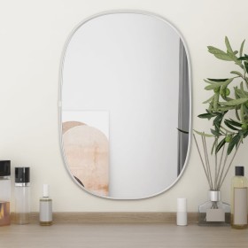 Silver wall mirror 50x35 cm by , Mirrors - Ref: Foro24-348211, Price: 31,69 €, Discount: %