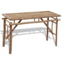 Folding garden table with 2 100 cm bamboo benches by vidaXL, Garden sets - Ref: Foro24-41502, Price: 164,99 €, Discount: %