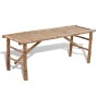 Mesa de jardín plegable con 2 bancos 100 cm de bambú de vidaXL, Conjuntos de jardín - Ref: Foro24-41502, Precio: 167,56 €, De...