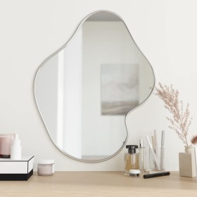 Silver wall mirror 60x50 cm by , Mirrors - Ref: Foro24-348270, Price: 44,99 €, Discount: %