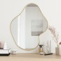 Golden wall mirror 60x50 cm by , Mirrors - Ref: Foro24-348272, Price: 43,95 €, Discount: %