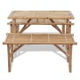 Mesa de jardín plegable con 2 bancos 100 cm de bambú de vidaXL, Conjuntos de jardín - Ref: Foro24-41502, Precio: 167,56 €, De...