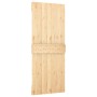 Puerta corredera con herrajes madera maciza de pino 80x210 cm de , Puertas - Ref: Foro24-3203084, Precio: 210,71 €, Descuento: %