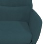 Sillón de relax con reposapiés terciopelo azul de , Sillones - Ref: Foro24-3097494, Precio: 155,40 €, Descuento: %