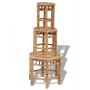 Bamboo garden stools 3 units by vidaXL, Garden chairs - Ref: Foro24-41495, Price: 115,57 €, Discount: %