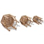 Bamboo garden stools 3 units by vidaXL, Garden chairs - Ref: Foro24-41495, Price: 115,57 €, Discount: %