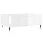 Mesa de centro madera contrachapada blanco brillo 90x50x36,5 cm de , Mesas de centro - Ref: Foro24-830582, Precio: 65,72 €, D...