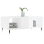 Glossy white plywood coffee table 90x50x36.5 cm by , Coffee table - Ref: Foro24-830582, Price: 65,72 €, Discount: %