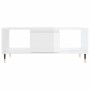 Glossy white plywood coffee table 90x50x36.5 cm by , Coffee table - Ref: Foro24-830582, Price: 65,72 €, Discount: %