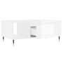 Mesa de centro madera contrachapada blanco brillo 90x50x36,5 cm de , Mesas de centro - Ref: Foro24-830582, Precio: 65,72 €, D...