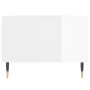 Mesa de centro madera contrachapada blanco brillo 90x50x36,5 cm de , Mesas de centro - Ref: Foro24-830582, Precio: 65,72 €, D...