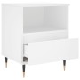 Mesita de noche madera contrachapada blanco 40x35x50 cm de , Mesitas de noche - Ref: Foro24-830604, Precio: 45,23 €, Descuent...