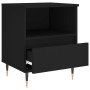 Mesita de noche madera contrachapada negro 40x35x50 cm de , Mesitas de noche - Ref: Foro24-830606, Precio: 54,87 €, Descuento: %