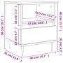 Mesita de noche madera de ingeniería roble Sonoma 40x35x50 cm de , Mesitas de noche - Ref: Foro24-830610, Precio: 42,19 €, De...