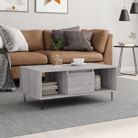 Mesa de centro madera contrachapada gris Sonoma 90x50x36,5 cm de , Mesas de centro - Ref: Foro24-830594, Precio: 60,99 €, Des...