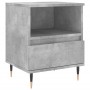 Concrete gray engineered wood bedside table 40x35x50 cm by , Nightstands - Ref: Foro24-830612, Price: 39,59 €, Discount: %