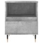 Concrete gray engineered wood bedside table 40x35x50 cm by , Nightstands - Ref: Foro24-830612, Price: 39,59 €, Discount: %