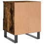 Mesita de noche madera de ingeniería roble ahumado 40x35x50 cm de , Mesitas de noche - Ref: Foro24-830646, Precio: 41,82 €, D...