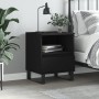 Black plywood nightstand 40x35x50 cm by , Nightstands - Ref: Foro24-830638, Price: 55,19 €, Discount: %