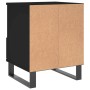 Black plywood nightstand 40x35x50 cm by , Nightstands - Ref: Foro24-830638, Price: 55,19 €, Discount: %