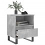 Concrete gray engineered wood bedside table 40x35x50 cm by , Nightstands - Ref: Foro24-830644, Price: 51,98 €, Discount: %