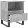 Mesita de noche madera de ingeniería gris hormigón 40x35x50 cm de , Mesitas de noche - Ref: Foro24-830644, Precio: 51,98 €, D...