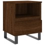 Mesita de noche madera de ingeniería marrón roble 40x35x50 cm de , Mesitas de noche - Ref: Foro24-830650, Precio: 47,80 €, De...