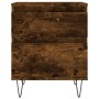 Mesita de noche madera de ingeniería roble ahumado 40x35x50 cm de , Mesitas de noche - Ref: Foro24-830678, Precio: 40,22 €, D...