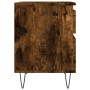 Mesita de noche madera de ingeniería roble ahumado 40x35x50 cm de , Mesitas de noche - Ref: Foro24-830678, Precio: 40,22 €, D...