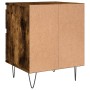 Smoked oak engineered wood bedside table 40x35x50 cm by , Nightstands - Ref: Foro24-830678, Price: 40,22 €, Discount: %