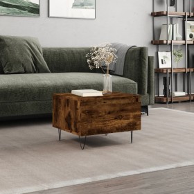 Smoked oak engineered wood coffee table 50x46x35 cm by , Coffee table - Ref: Foro24-830870, Price: 35,99 €, Discount: %