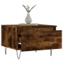 Mesa de centro madera de ingeniería roble ahumado 50x46x35 cm de , Mesas de centro - Ref: Foro24-830870, Precio: 41,43 €, Des...