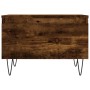 Mesa de centro madera de ingeniería roble ahumado 50x46x35 cm de , Mesas de centro - Ref: Foro24-830870, Precio: 41,43 €, Des...