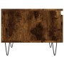 Mesa de centro madera de ingeniería roble ahumado 50x46x35 cm de , Mesas de centro - Ref: Foro24-830870, Precio: 41,43 €, Des...