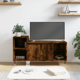 Smoked oak plywood TV cabinet 100x35x55 cm by , TV Furniture - Ref: Foro24-831313, Price: 57,99 €, Discount: %