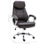 Brown Genuine Leather Office Chair by , Office chairs - Ref: Foro24-20562, Price: 236,99 €, Discount: %