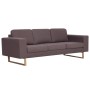 3 seater taupe fabric sofa by , Sofas - Ref: Foro24-281396, Price: 351,87 €, Discount: %