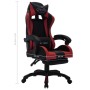 Silla gaming luces LED RGB cuero sintético color vino y negro de , Sillas de oficina - Ref: Foro24-288013, Precio: 209,69 €, ...