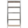 Sturdy 5-level engineered wood and steel shelf by vidaXL, Industrial shelving - Ref: Foro24-30063, Price: 58,99 €, Discount: %