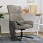 Light Gray Velvet Relaxation Chair by , Armchairs - Ref: Foro24-341108, Price: 120,32 €, Discount: %