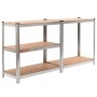 Sturdy 5-level engineered wood and steel shelf by vidaXL, Industrial shelving - Ref: Foro24-30063, Price: 58,99 €, Discount: %