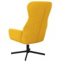 Silla de relajación de terciopelo amarillo mostaza de , Sillones - Ref: Foro24-341115, Precio: 121,58 €, Descuento: %